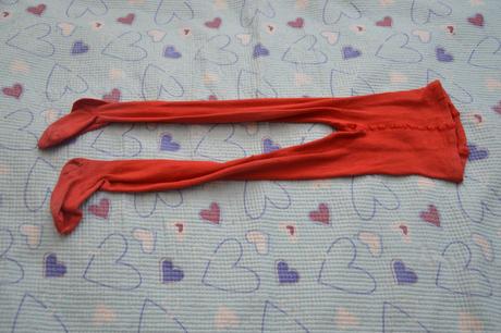 Punčošky punčocháče punčochy červené, 110