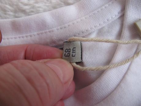 Bílé bavlněné tričko s žabkami, 68