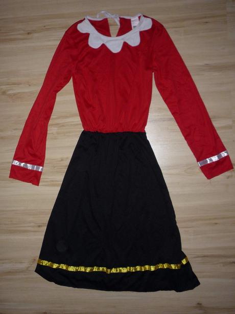 Červeno černý kostým / šaty, 