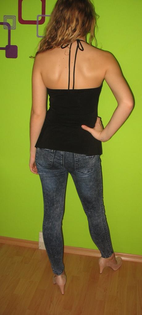 Skinny džíny s vysokým pasem f&f, vel. s-m, f&f,s