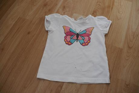 Tricko s motylkem, h&m,80