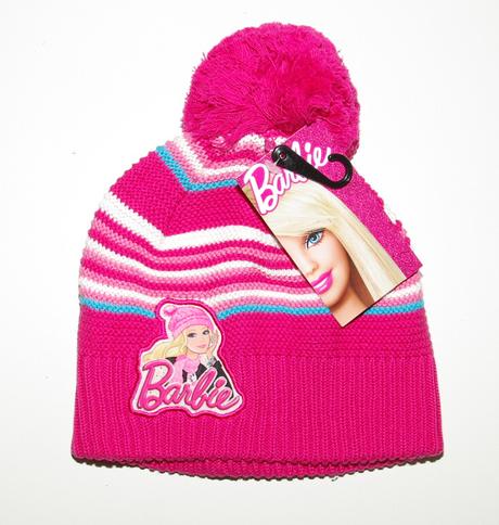 Zimní čepice barbie, 104 - 140
