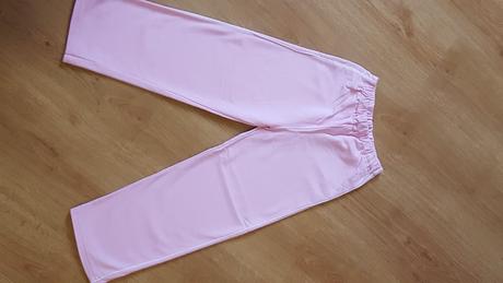 Růžové bavlněné tepláky č.450, loana,122