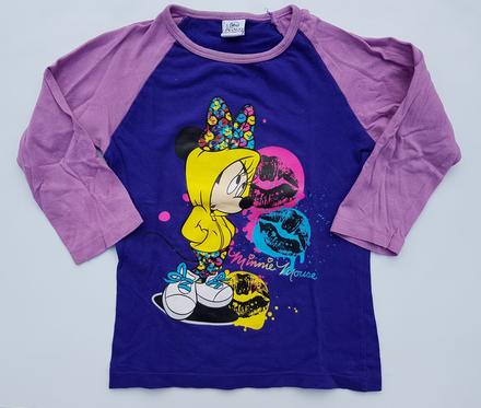 G363 dívčí triko s dlouh. rukávem minnie v.110-116, disney,110