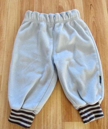 Flaušové kalhoty, h&m,80