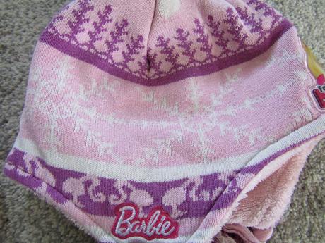Zimní čepice pro holku vel.104/116, barbie,104