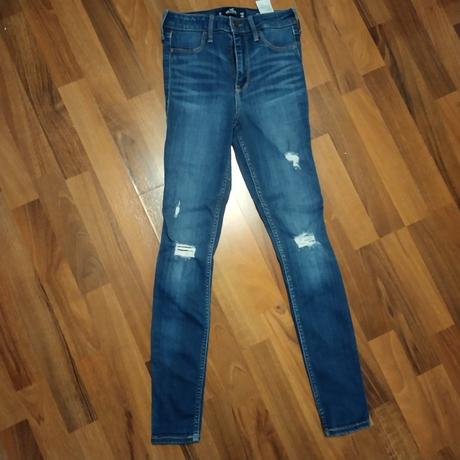 Trhané džíny holister w25 l28, hollister,xs