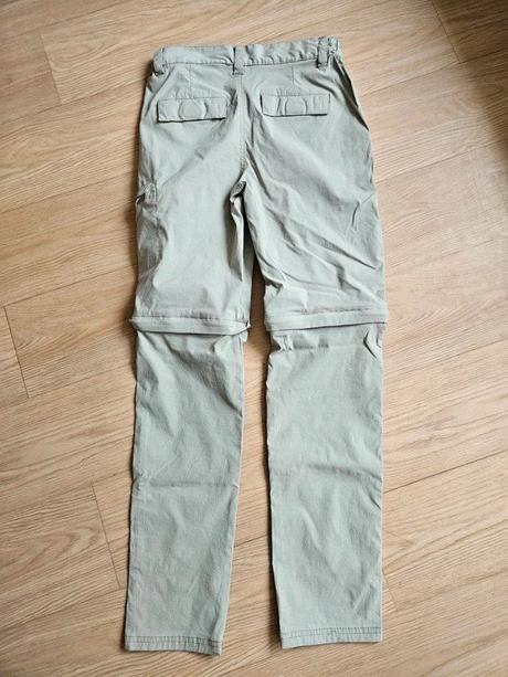 Plátěné kalhoty/kraťasy, vel. 152, 152