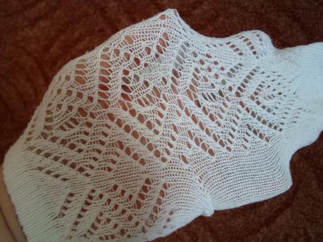 Bílé krajkové ponožky 22-23, 28