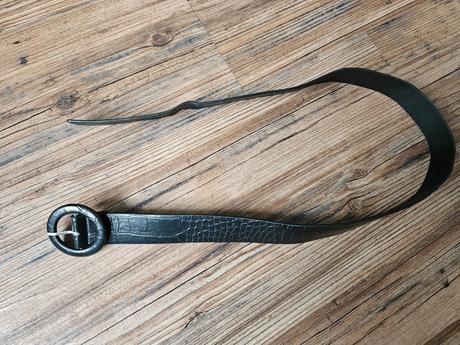 Černý koženkový pásek opasek mohito, mohito