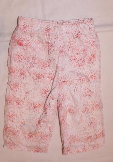 Am49. jarní plátěné kalhoty 6 měsíců, 68