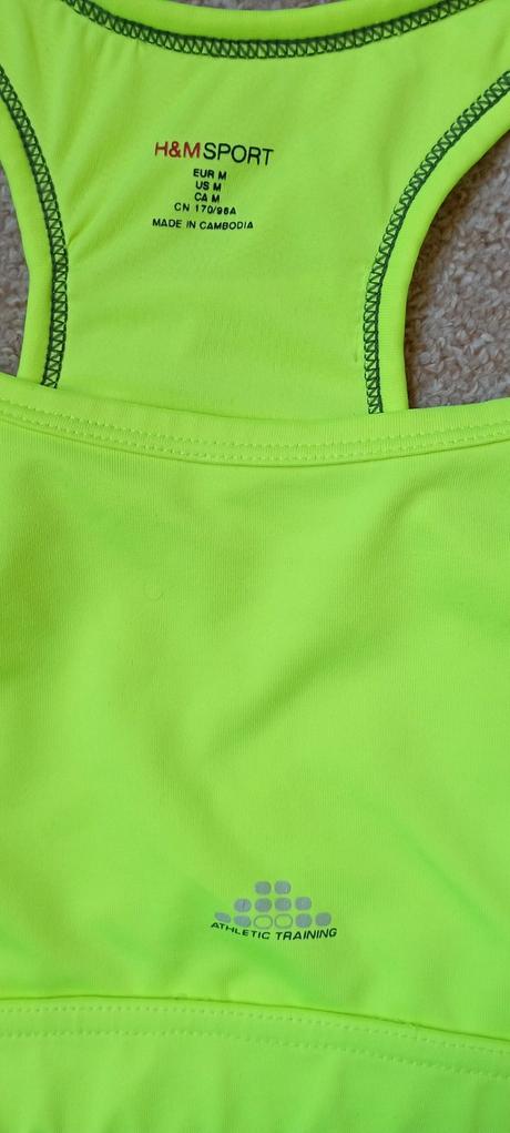 Neon sport podprsenka zn."h&m" vel."m", h&m,m