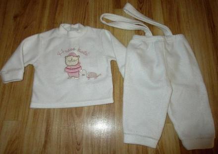 Flaušový komplet, tulec trend,68