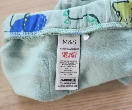 Tepláky vel. 6 - 9 m, marks & spencer,74