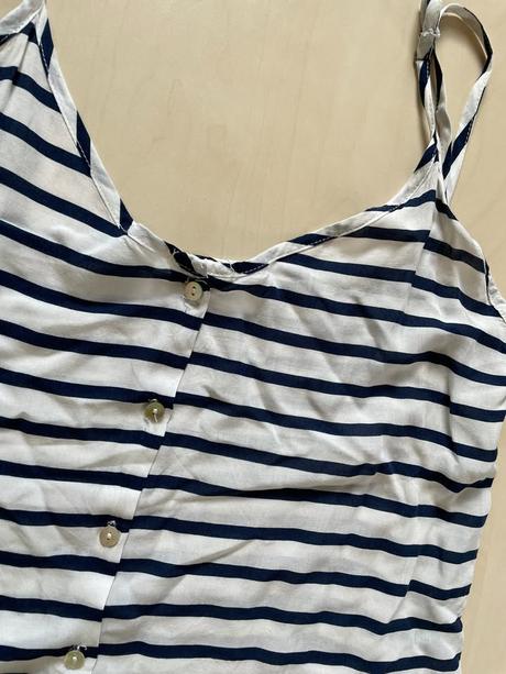 Letní proužkatý top, vel l, v prsou spíše s/m, ms, s