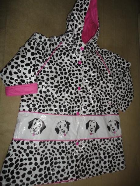 Luxusní vypodšívkovaný plášť do deště, vel.5-6 let, 110