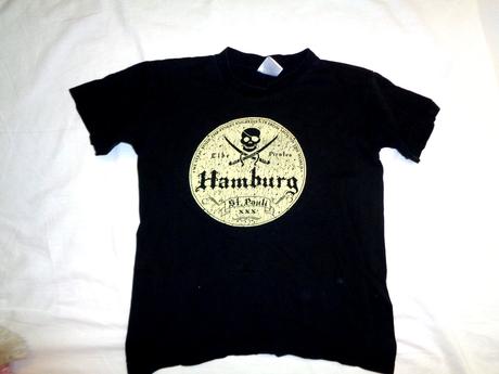 Luxusní černé pirátské tričko 134/140, 134