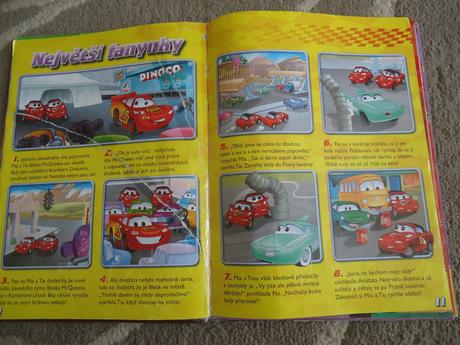 3 knížky cars,