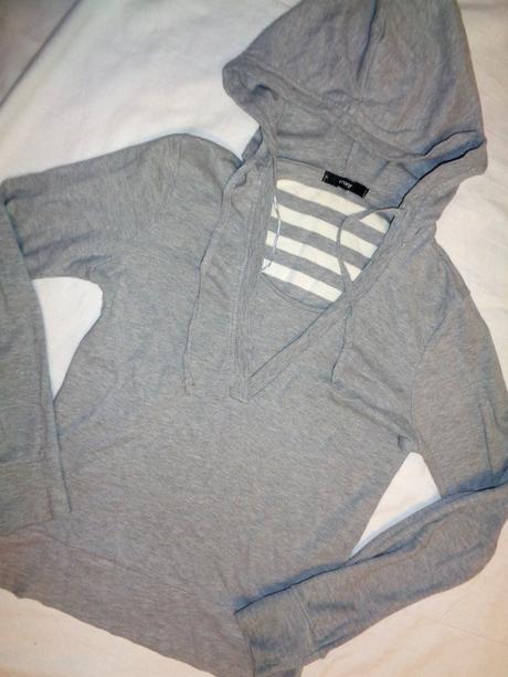 Super šedá melírovaná slabší mikina, george,164