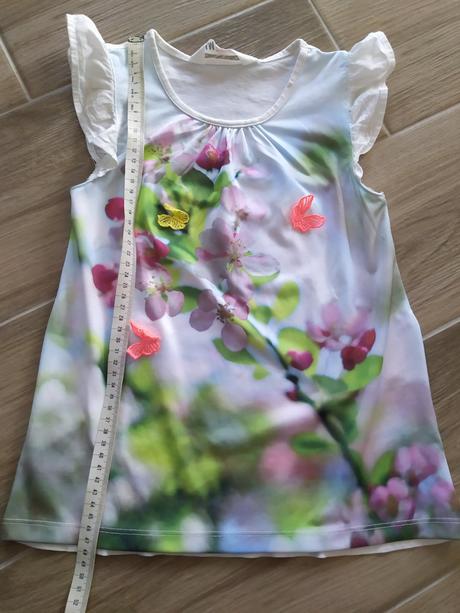 Motýlkové tričko, h&m,122
