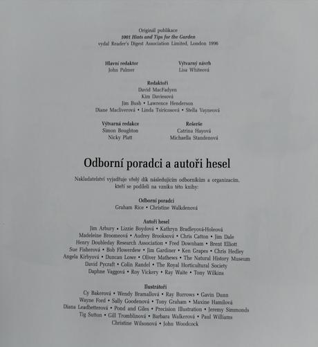 Kniha rad pro zahrádkáře, 