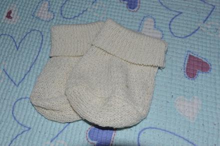 Pletené ponožky, capáčky, 74