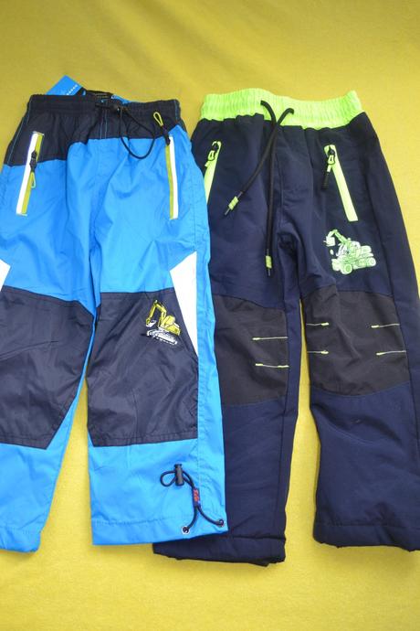 2x nové zimní a podzimní kalhoty,v.98, kugo,98