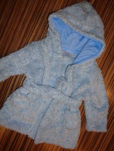 Nádherný modroučký chlupatkový župan, early days,80