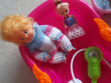 Dětská sada na koupání - panenky, miminka, vaničky,