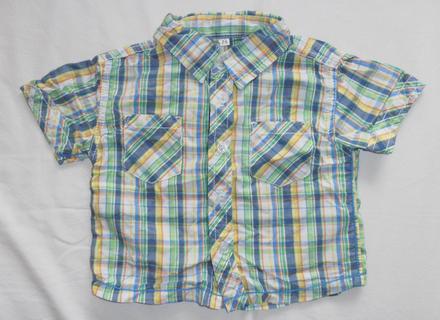 P339. chlapecká košile 6-9 měs., 74