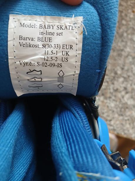 Nastavitelné kolečkové brusle tempish, vel. 30-33, 30