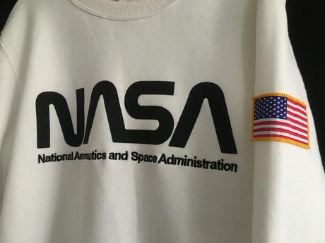 Vel. xs bílá mikina nasa, xs