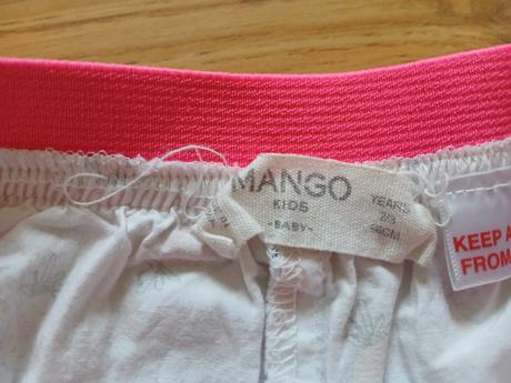 Kraťasy mango, vel. 98, mango,98