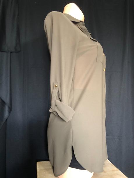 Khaki halenka šifonová, primark,34