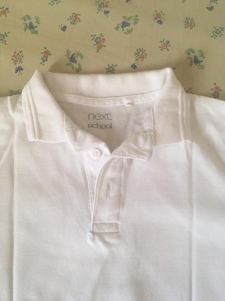 Bílé polo tričko, next,140