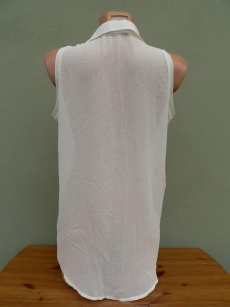 Lehký průsvitný top blůzka bik bok - vel.m, m