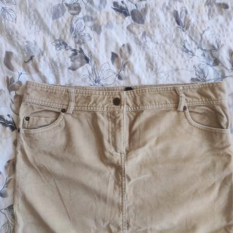 Dámská manžestrová sukně zara pod kolena v l, zara,l