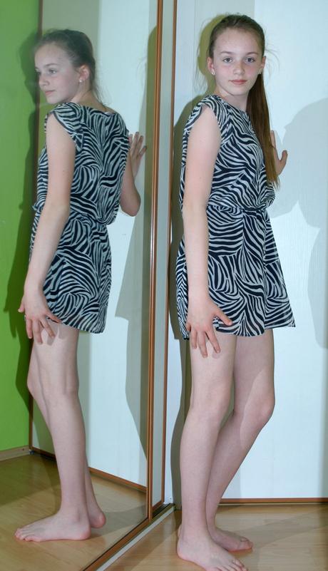 Dívčí letní krátké šaty, 170