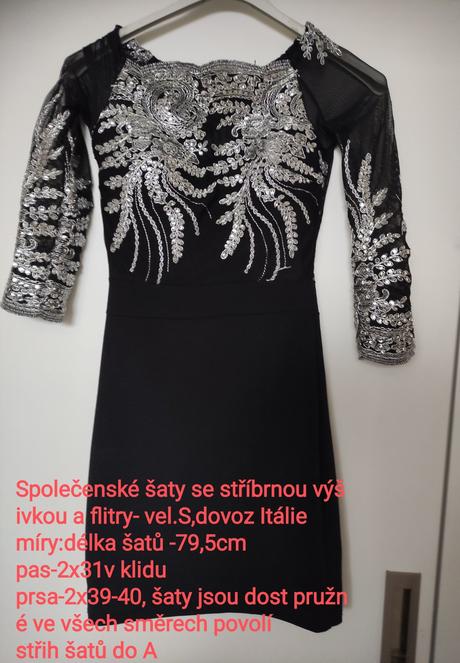 Společenské šaty - vel.s, s