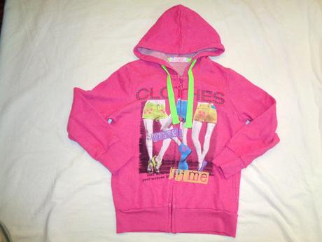 Růžová melírovaná mikina, grace,140