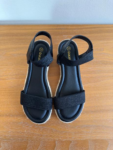 Černé sandálky vel.34, graceland,34