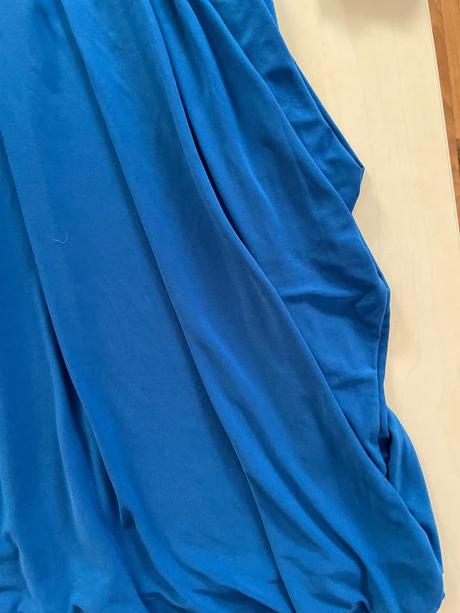 Nové modré šaty řasené v bocích, vel m, nicole, m