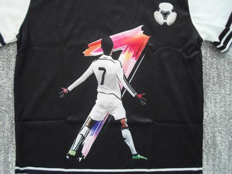 Černé bílé tričko triko krátký rukáv ronaldo, 110