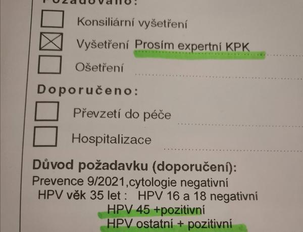 Dotaz na HPV: Má někdo zkušenosti?