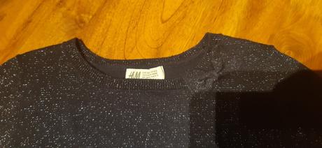 Dívčí svetřík h&m 134/140 tmavě modrý, h&m,134