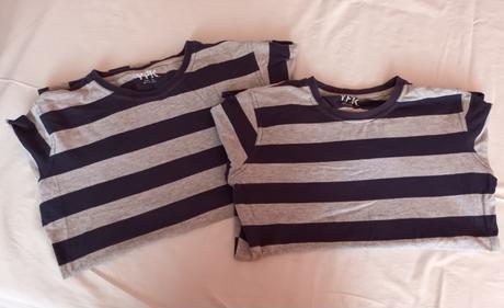 Chlapecké triko dlouhý rukáv proužek kik 2ks, kik,158