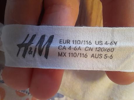 Šaty h&m, vel. 110/116, h&m,110