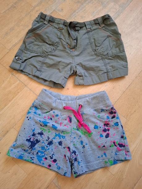 2x šortky vel 128, next,128