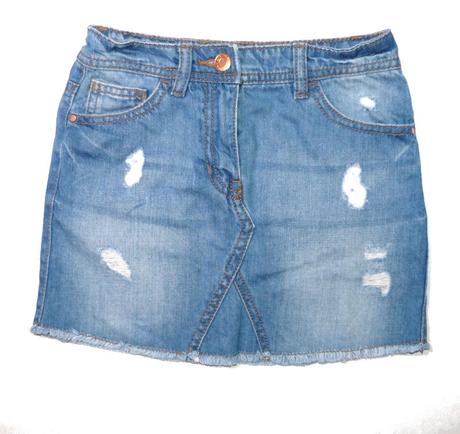 Riflová sukýnka s regulací na 8 let, next,128