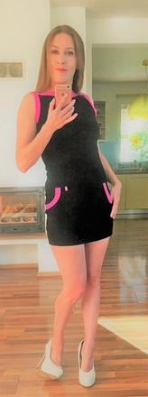 Minišaty s růžovým lemem, vel m i s/m, orsay, orsay,m